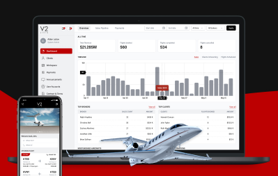 V2 Jets Charter Flight Booking Platform